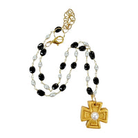 Black and White Chain with Anna Pearl