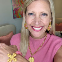 Anna Dangles with Pink Gem
