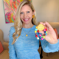 Gold Plated Figure 8 Chain with Tiny Jerusalem