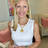 Ellie Dangles with Green Gem