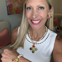 Esther Studs with Multi Gems