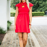 Red Double Jade with Bulldog Medallion