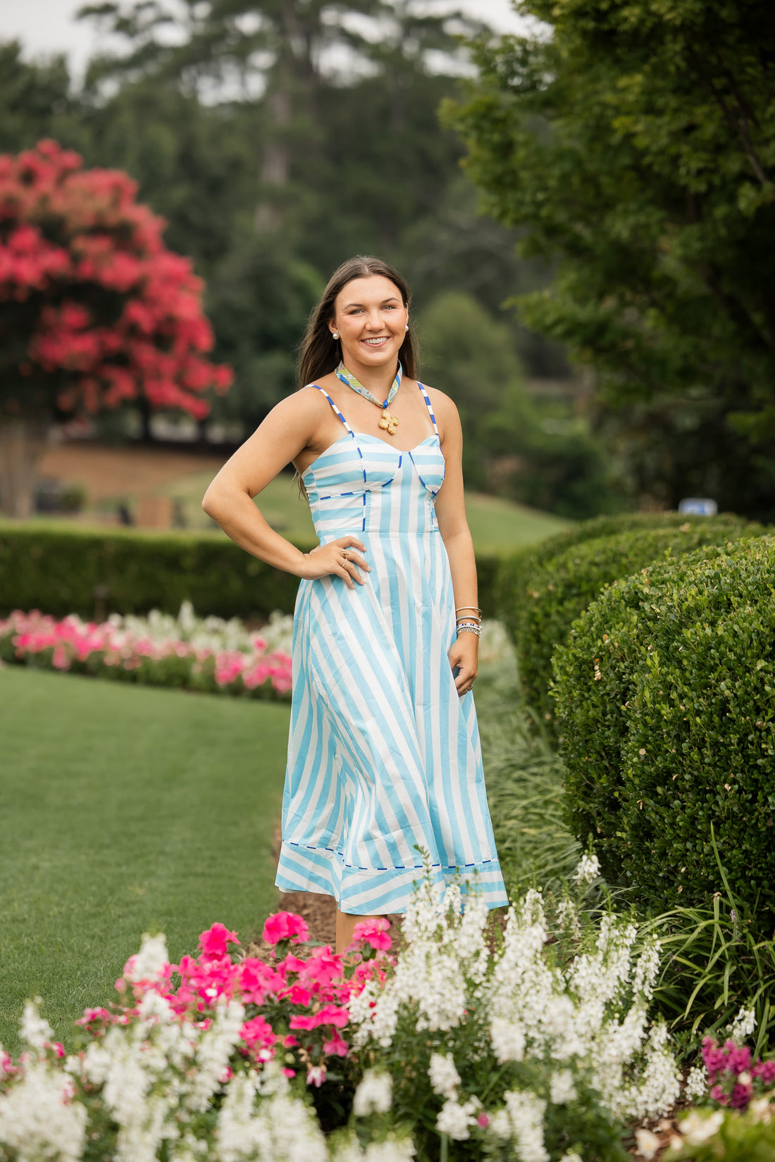 Multicolored Scarf with Megan Cross