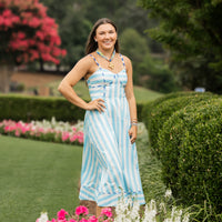 Multicolored Scarf with Megan Cross