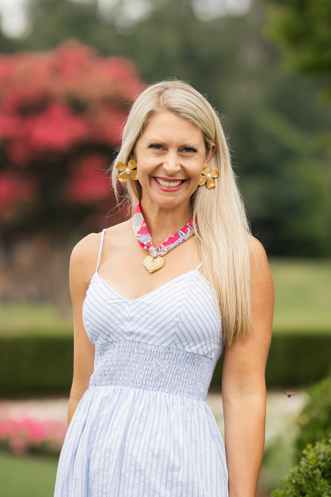 Hot Pink Scarf with Heart