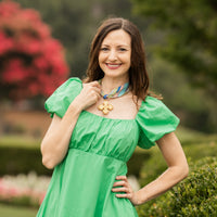 Multicolored Scarf with Megan Cross