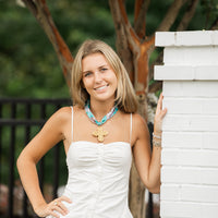 Teal Scarf with Susie Cross