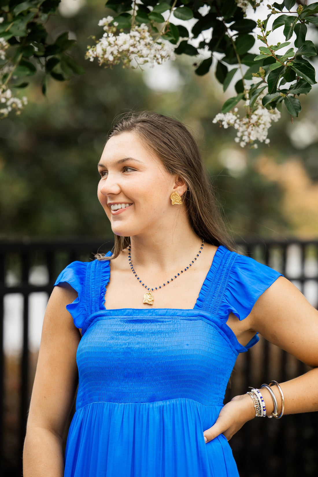 Blue Jade Chain with Blue Devil