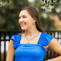 Blue Jade Chain with Blue Devil