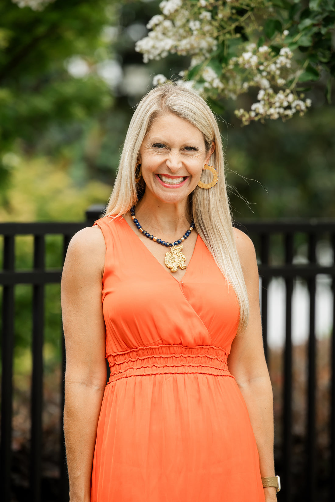 Blue Gold Leafed Jade with Gator