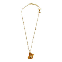Pearl Chain with Golf Medallion Necklace