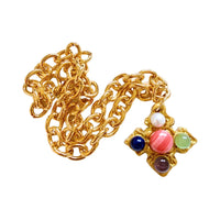 Gold Chain with Esther Multi Gem
