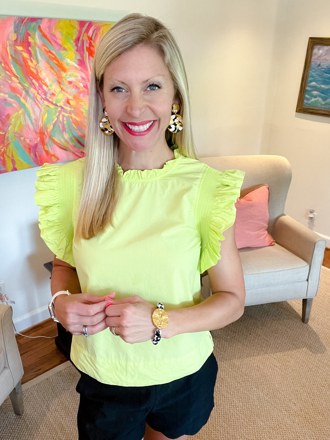 Black & White Fused Glass with Leah Cross Bracelet