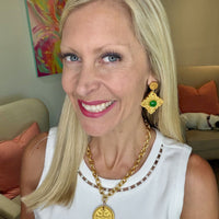 Ellie Dangles with Green Gem