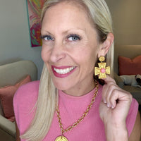 Anna Dangles with Pink Gem