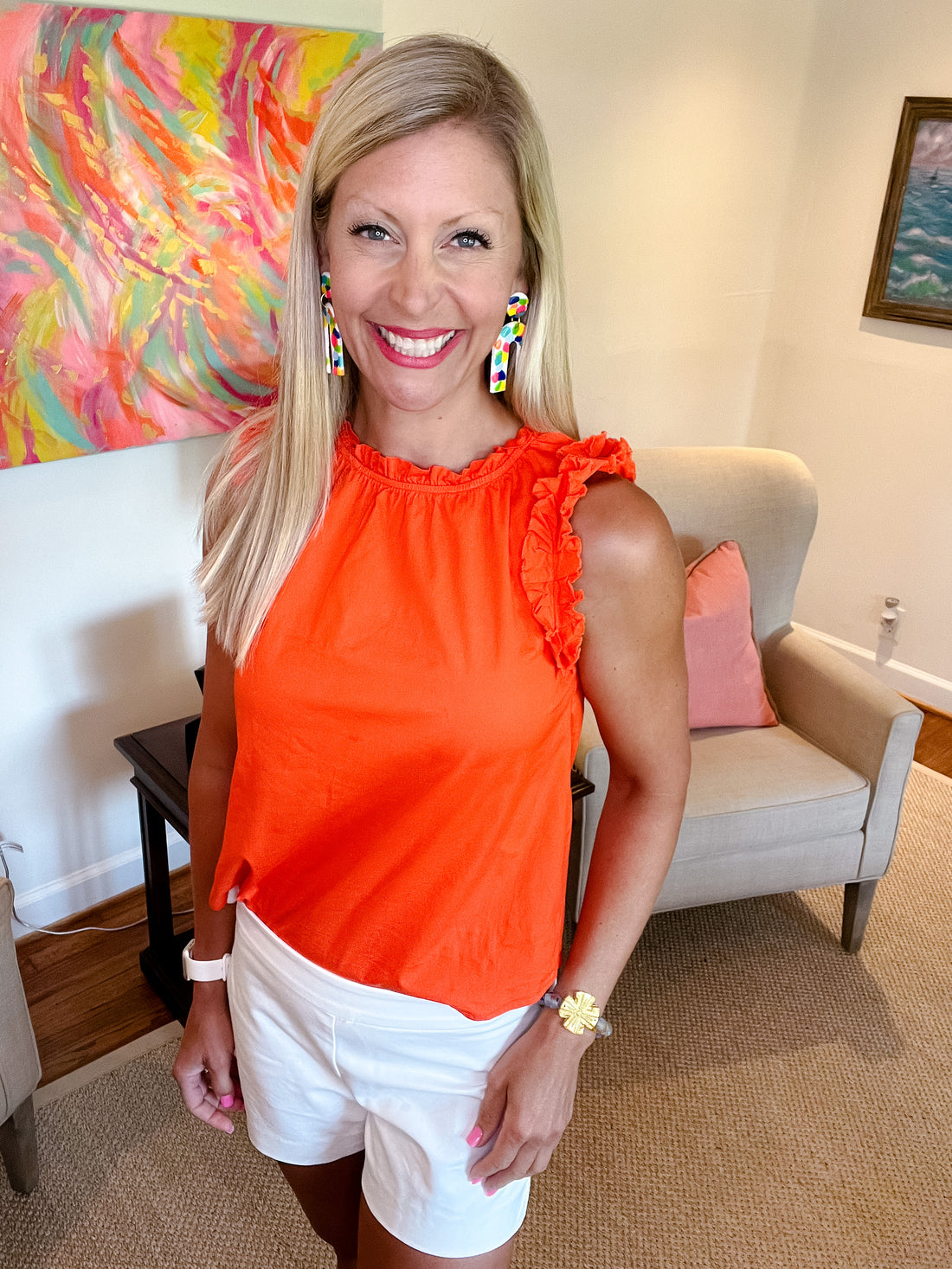 Rainbow Confetti Dangles