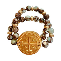 Bronzite Amazonite with Hannah Bracelet