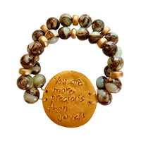 Bronzite Amazonite with Hannah Bracelet