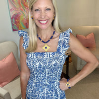 Lapis with Becky Cross Gem Bracelet