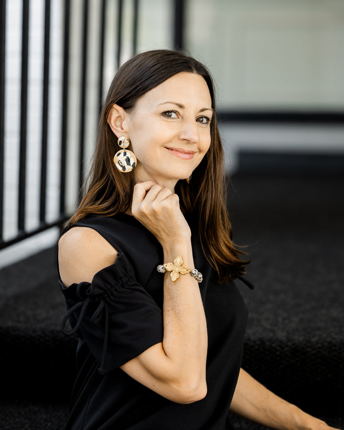 Dalmatian Jasper with Kait Bracelet