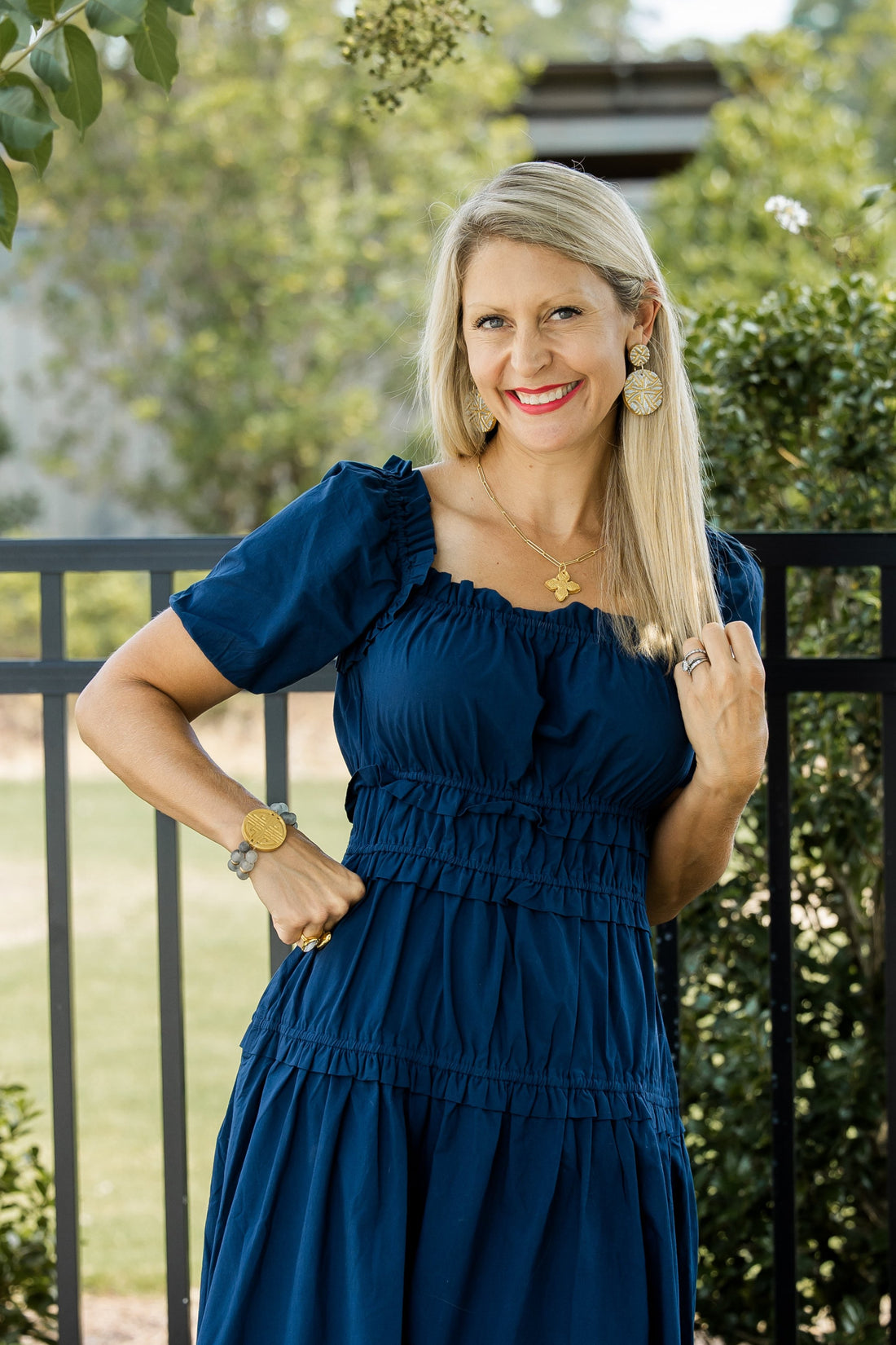 Silver & Gold Louise Double Dangles