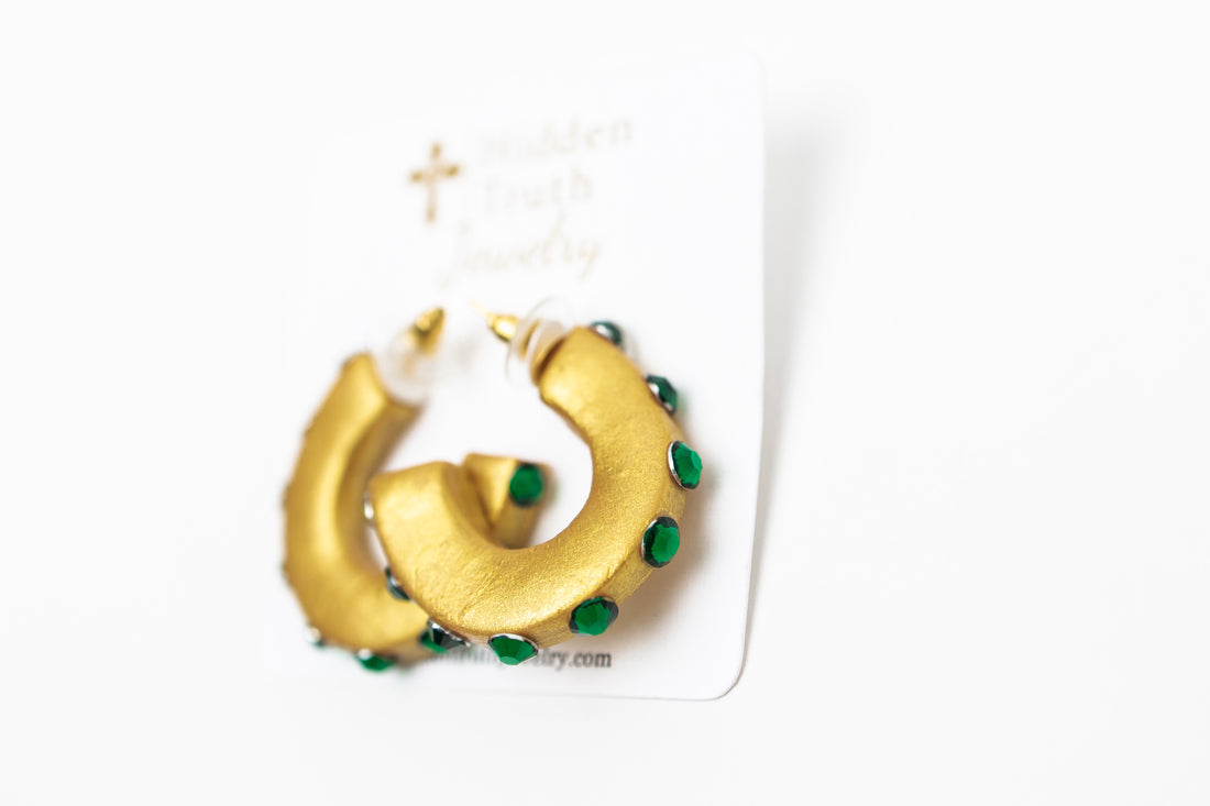 Small Green Hoops