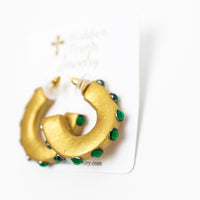 Small Green Hoops