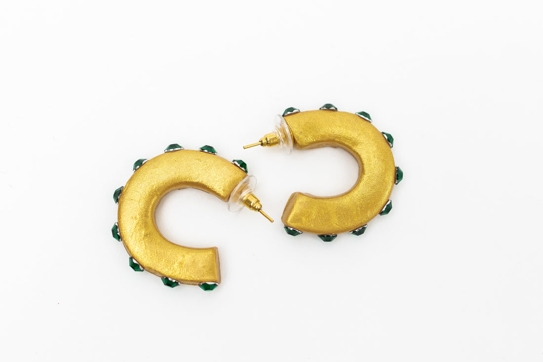 Small Green Hoops
