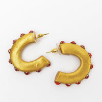 Small Red Hoops