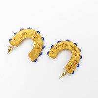 Small Blue Hoops