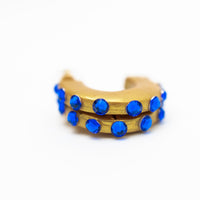 Small Blue Hoops