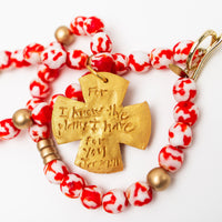 Red and White African Glass with Rachel Cross
