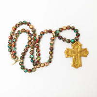 Rainbow Imperial Jasper with Leah Cross