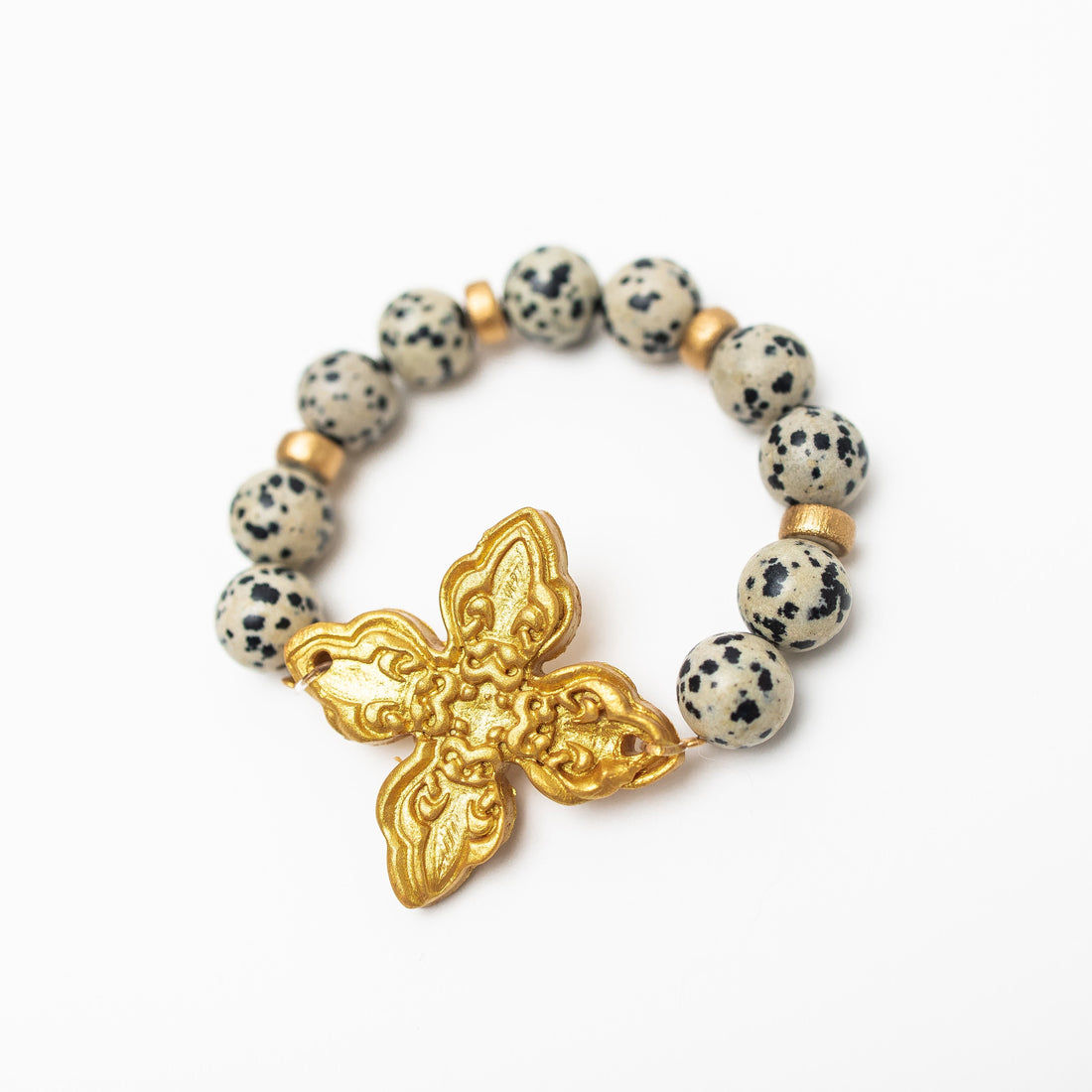 Dalmatian Jasper with Kait Bracelet