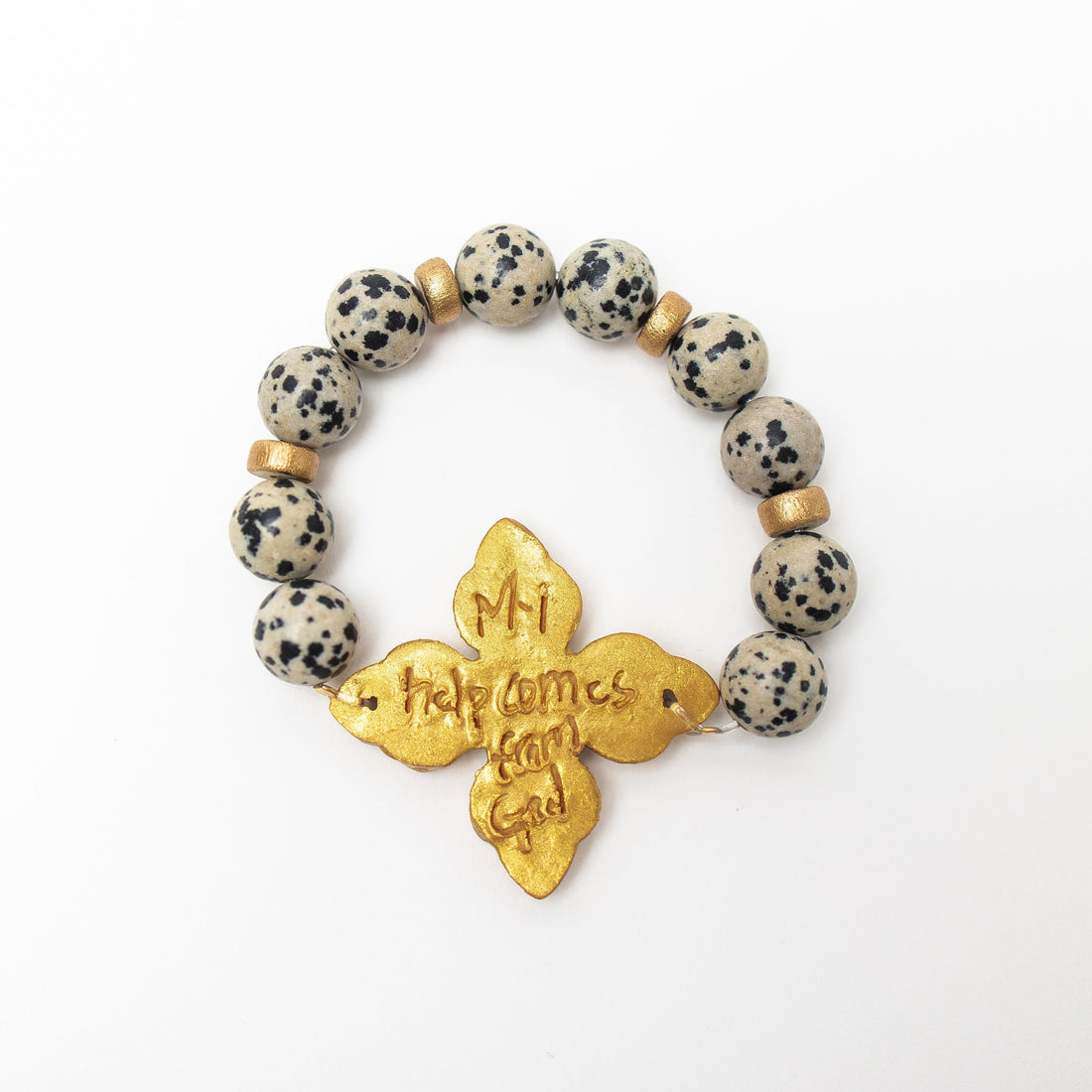 Dalmatian Jasper with Kait Bracelet