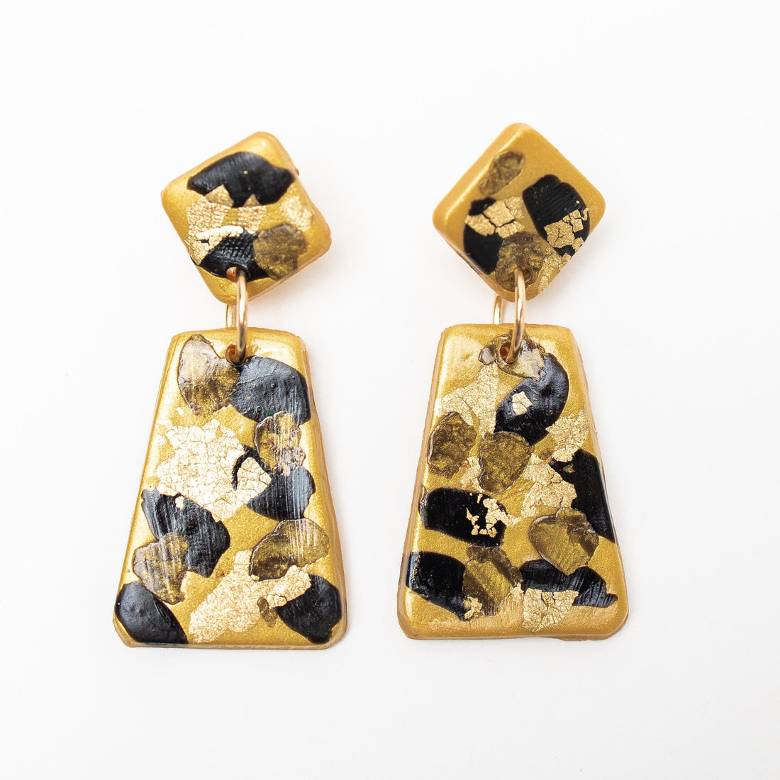 Gold, Black & Bronze Double Dangles