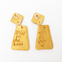 Gold, Black & Bronze Double Dangles