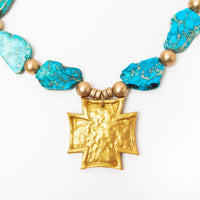 Turquoise Sea Jasper Nuggets with Neal Cross