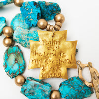 Turquoise Sea Jasper Nuggets with Neal Cross