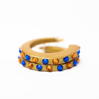 Orange and Blue Hoops