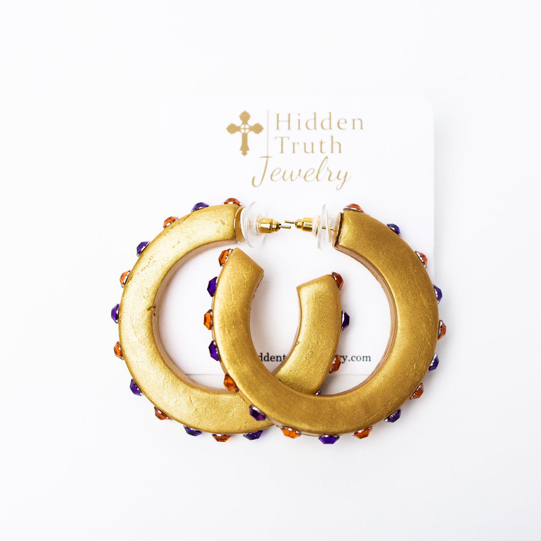 Orange and Purple Hoops