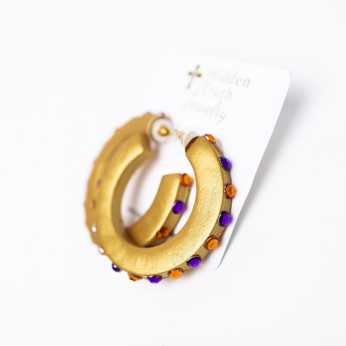 Orange and Purple Hoops