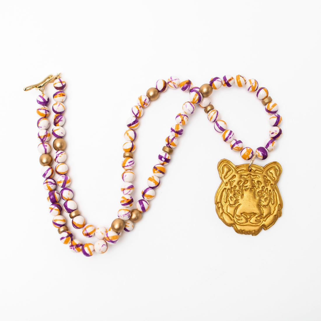 34" Orange and Purple Rainflower Jasper with Tiger