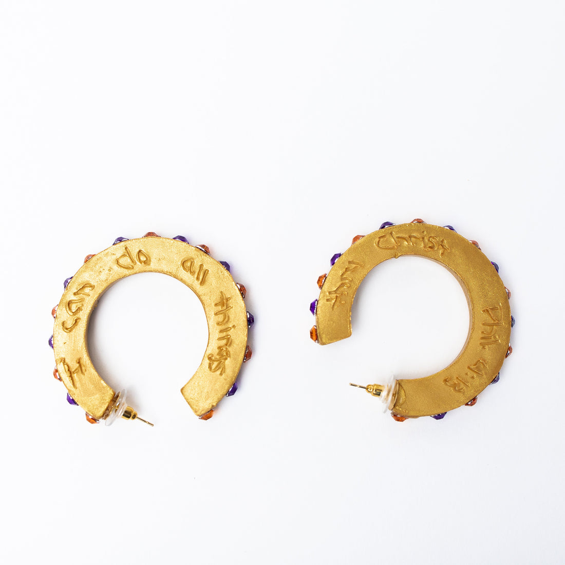 Orange and Purple Hoops