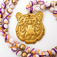 34" Orange and Purple Rainflower Jasper with Tiger