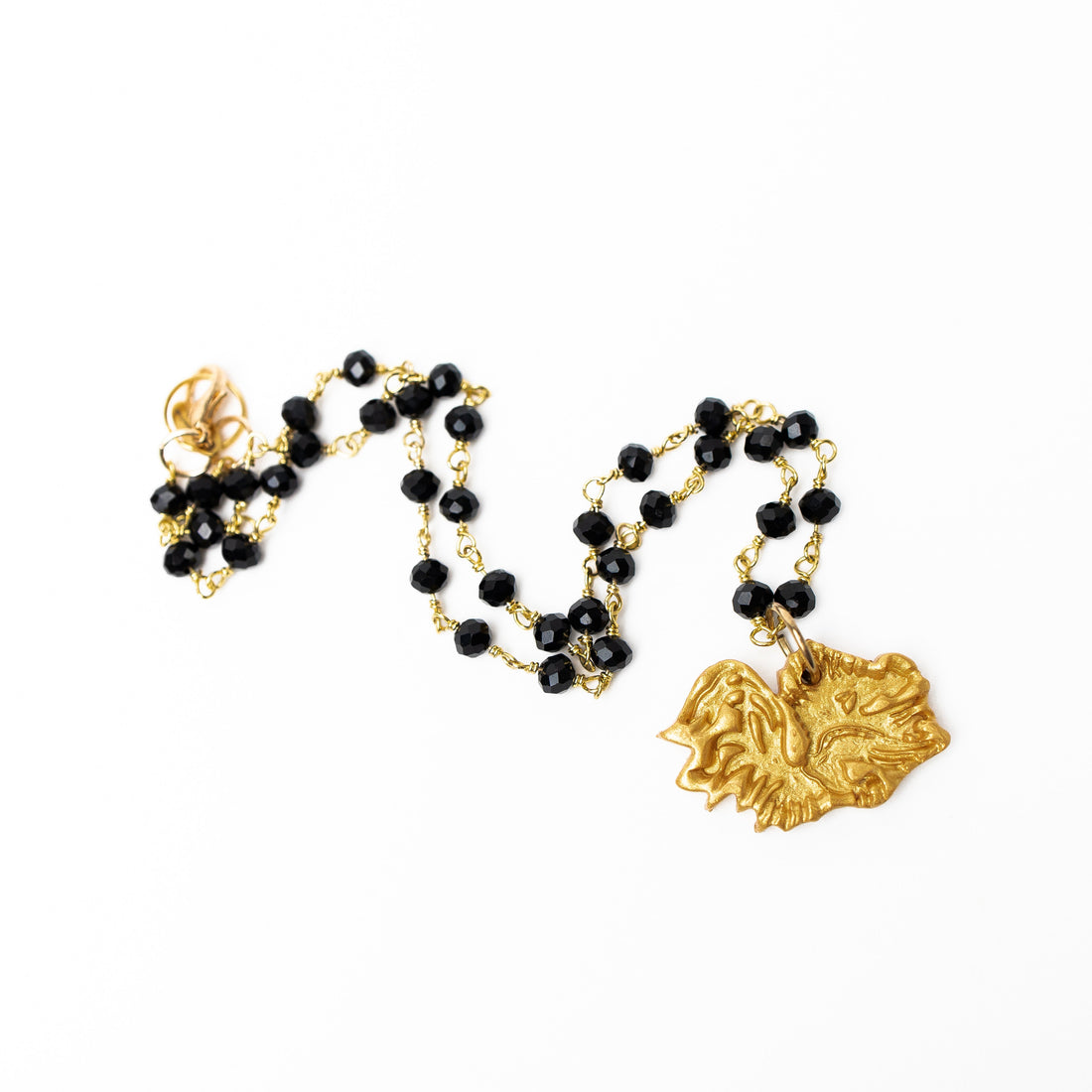 Black Jade Chain with Gamecock