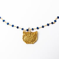 Blue Jade Chain with Wildcat