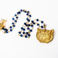 Blue Jade Chain with Wildcat