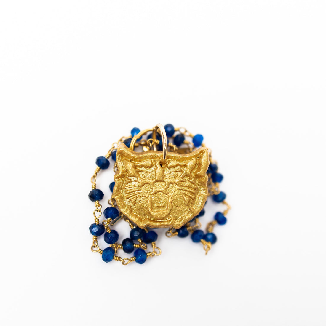 Blue Jade Chain with Wildcat