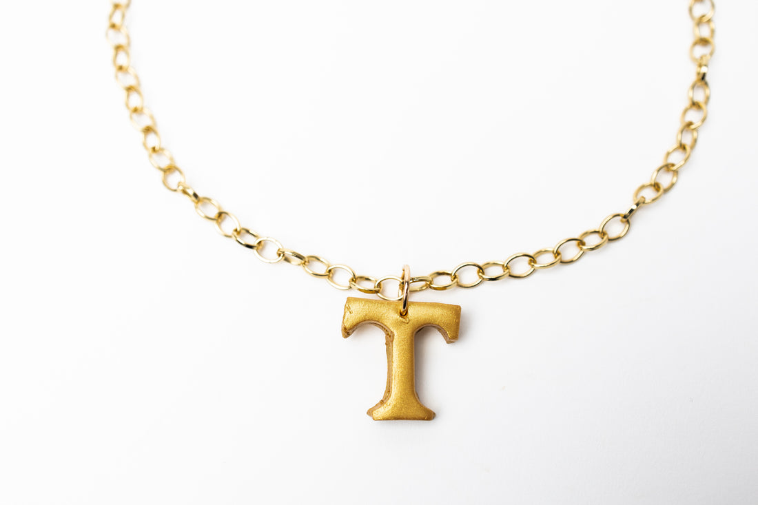 Gold Plated Chain with T